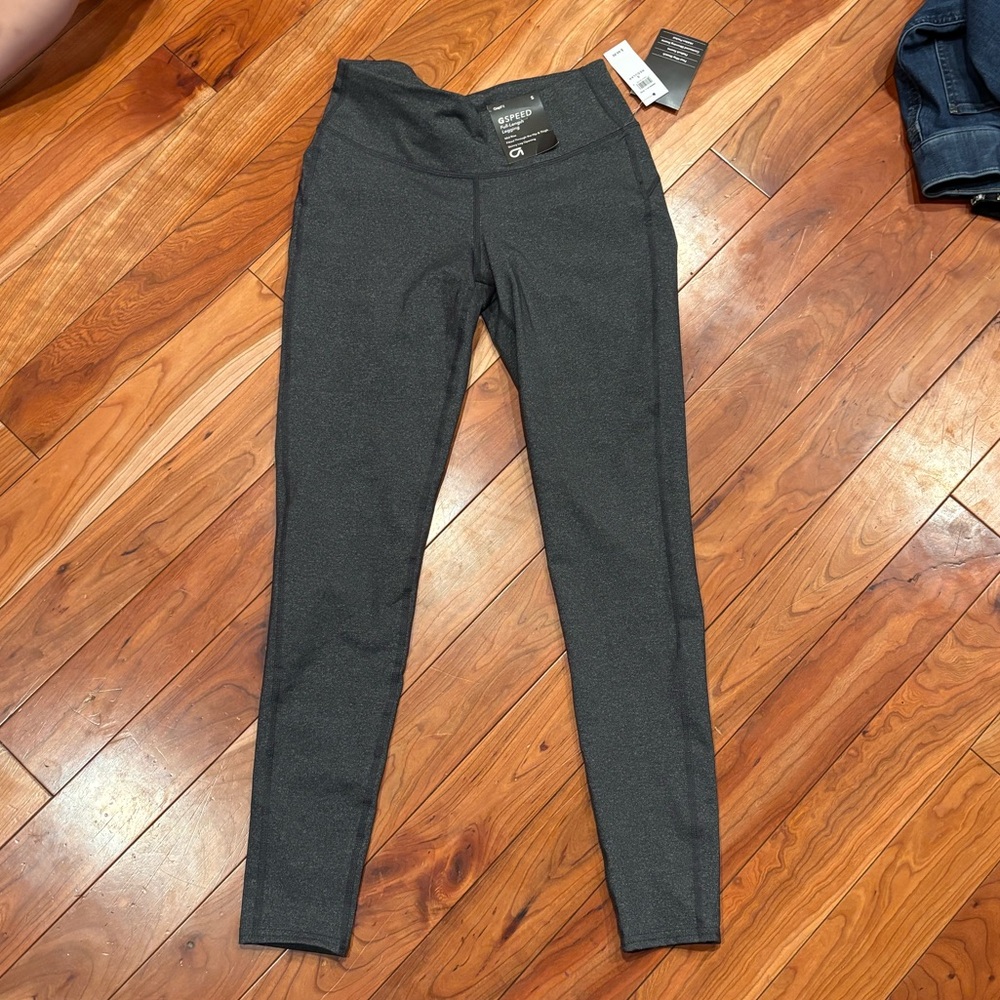 GAP Charcoal Leggings Gapfit GSpeed full length leggings
